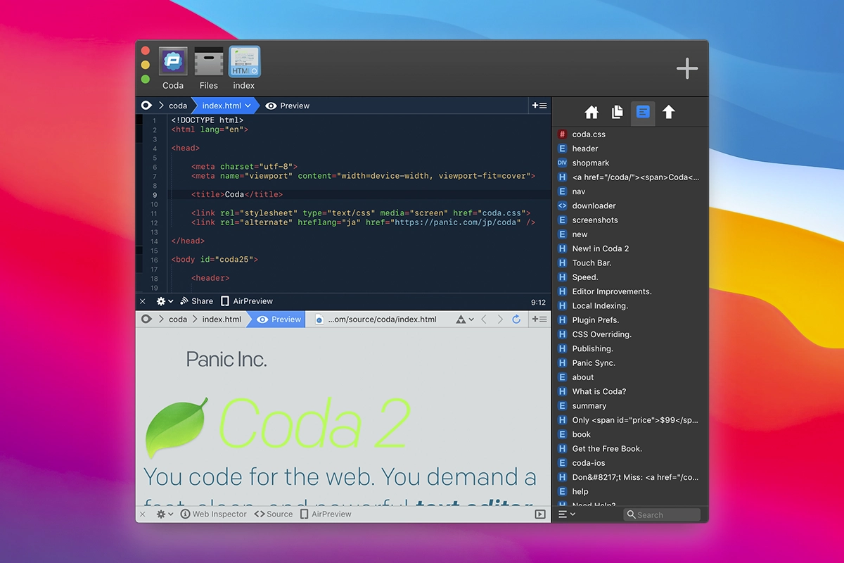 Coda 2 screenshot 2
